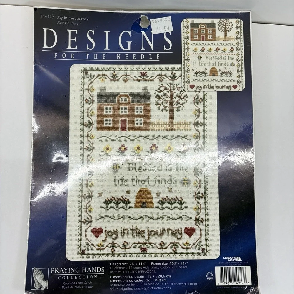 Joy In The Journey Counted Cross Stitch Kit Designs for Needle Praying Hands NOS